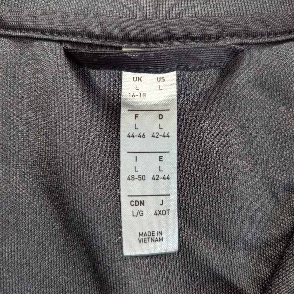 Adidas Climalite Classic 3 Stripe Full Zip Black Lightweight Running Jacket L - Picture 3 of 4